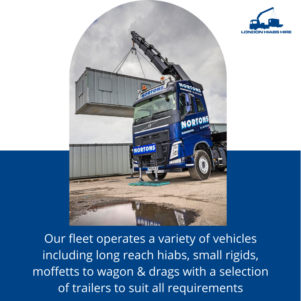 Lifting and delivering portable cabins, containers