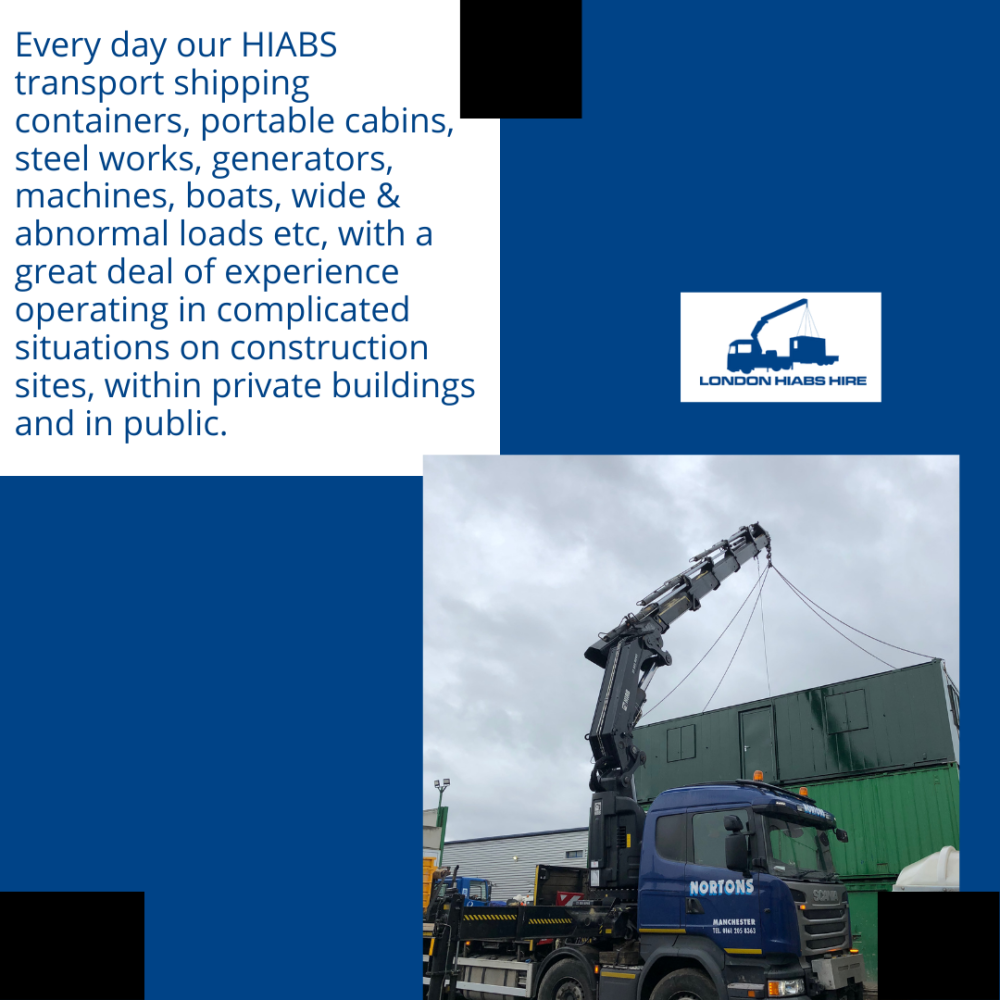 Our experienced drivers can lift and transport