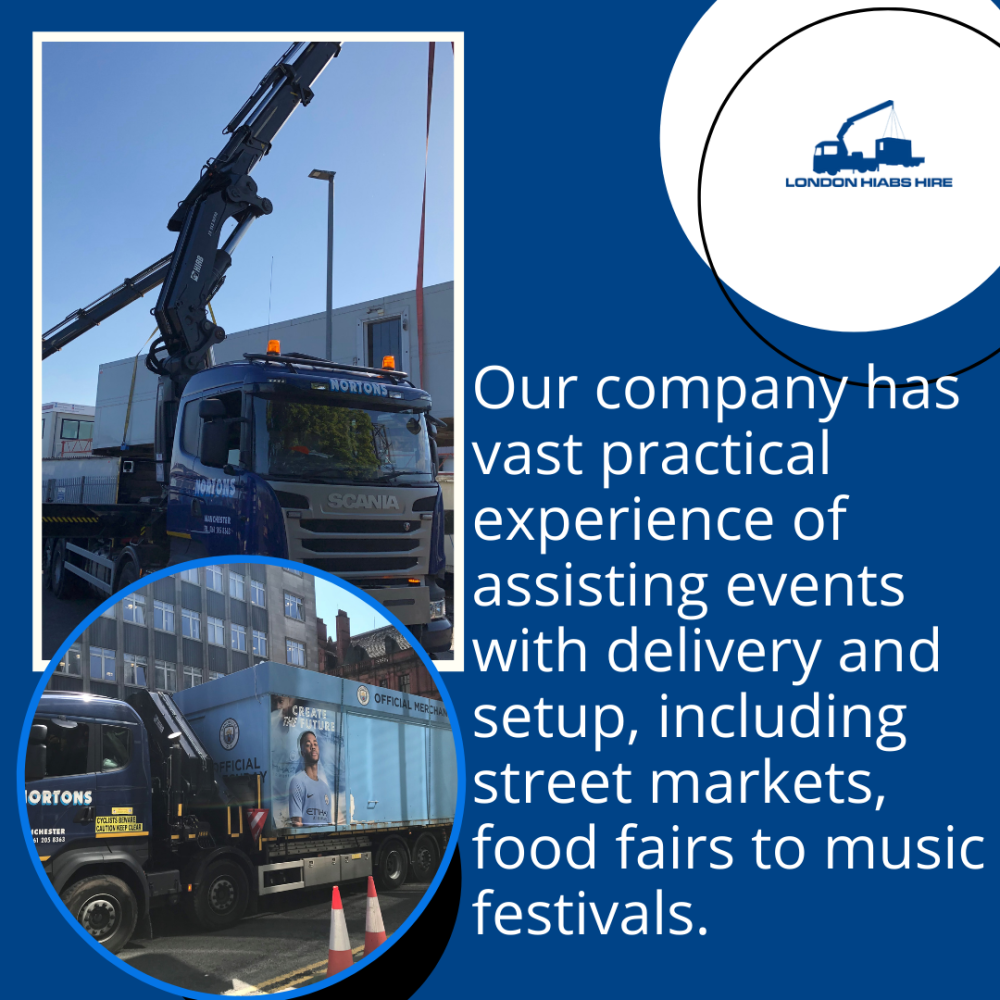Our HIABS transport shipping containers, portable cabins
