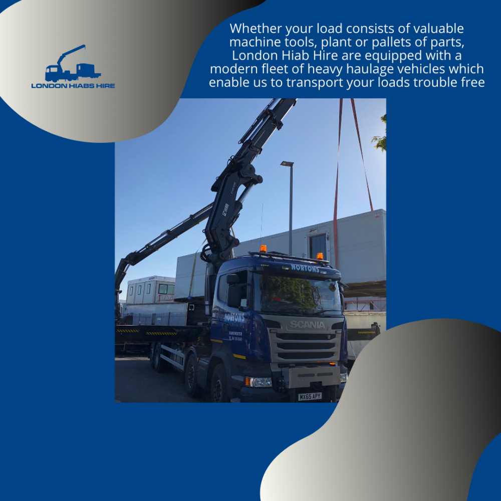 Lorries with mounted cranes